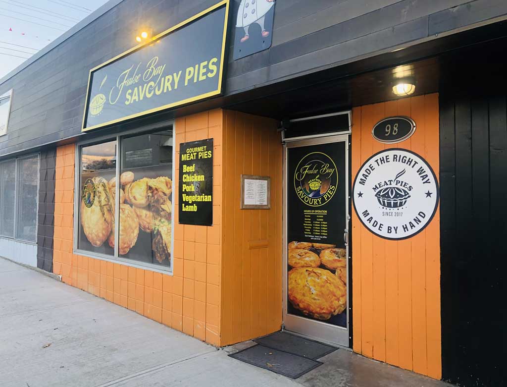 False Bay Pies Store Entrance Dec 2024 False Bay Pies Store Entrance Dec 2024